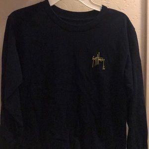 Long sleeve navy blue shirt